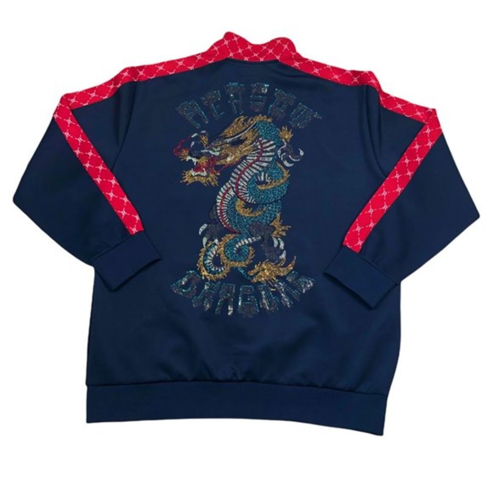 Reason Track Jacket Mens 3XL Full Zip Embellished Bling Rhinestones
